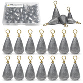 Bell sinker with brass swivel and rotating ring